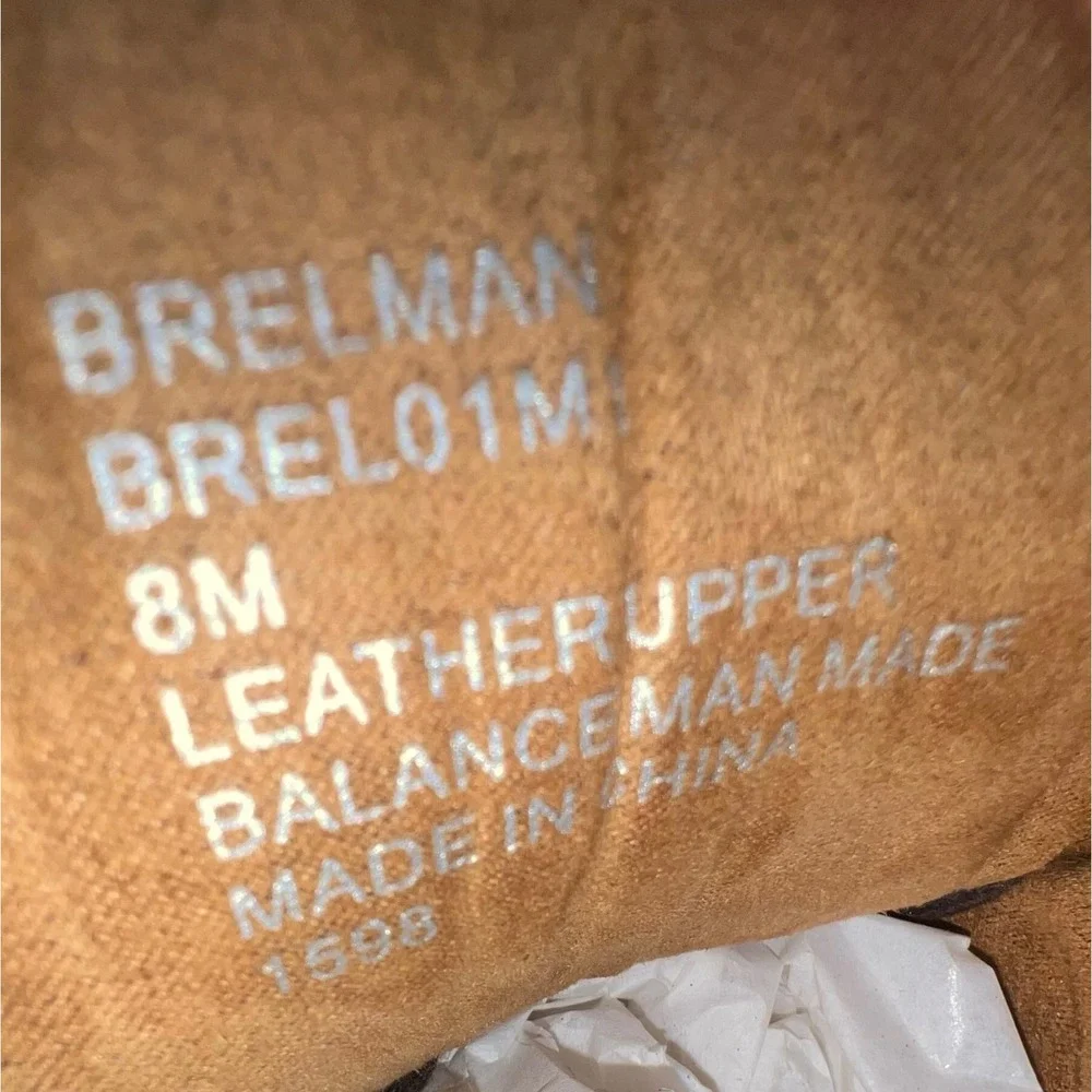 Steve Madden Brelman Men 8M Burnished Cognac Brown Leather Oxford‎ Dress Shoes